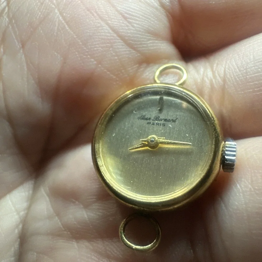 Working Jean Bernard Dial Ladies Wrist Watch - Manual Winding Gold Tone 18mm Run